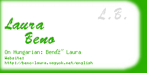 laura beno business card